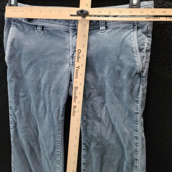 Tommy Jeans Womens Curduroy Pants Gray Size 5 Cotton Blend Stretch Pockets - Picture 3 of 12